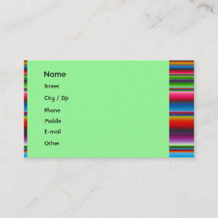 Colourful Stripes Business Card