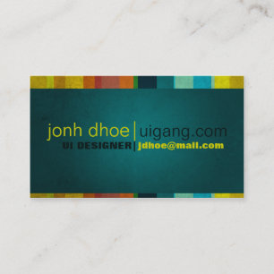 Colourful Stripes Business Card