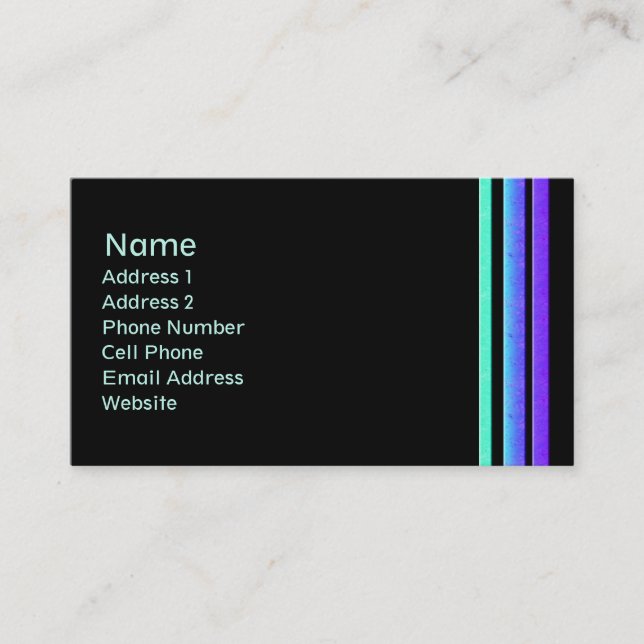 colourful stripes business card (Front)
