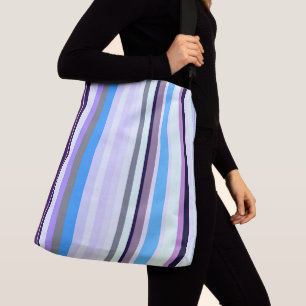 Colourful stripes crossbody bag