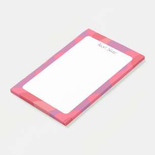 Colourful Stripes CUSTOM Chic Monogram Personalise Post-it Notes