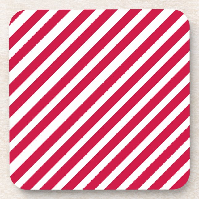 Colourful Stripes  Design Coasters (Front)