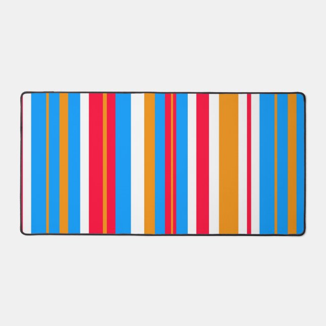 colourful stripes desk mat (Front)