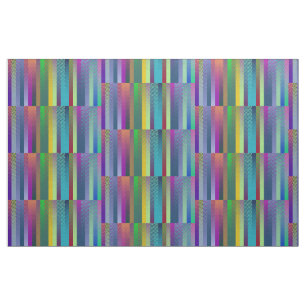 Colourful Stripes & Dots Pattern + your ideas Fabric