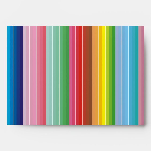 Colourful Stripes Envelopes (Front)
