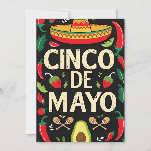 Colourful Stripes Fiesta Card (Front)