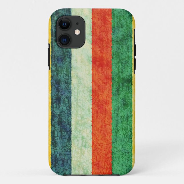 Colourful Stripes Grunge Textures Case-Mate iPhone Case (Back)