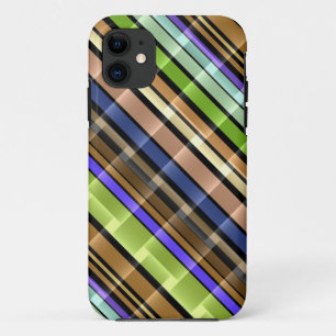 Colourful stripes modern design 3 iPhone 11 case