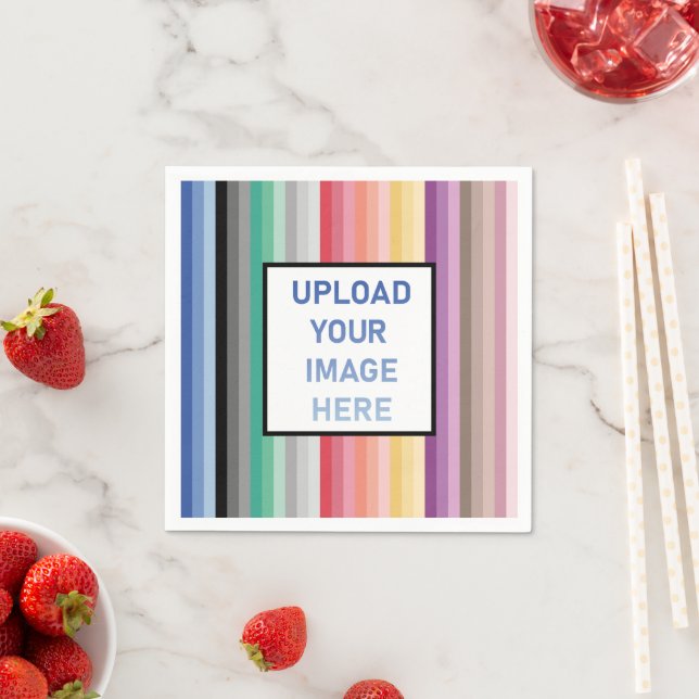 Colourful Stripes Napkin (Insitu)