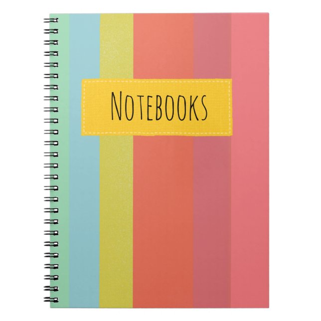 Colourful Stripes Notebook  (Front)