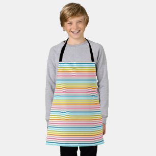 Colourful Stripes Pattern Apron
