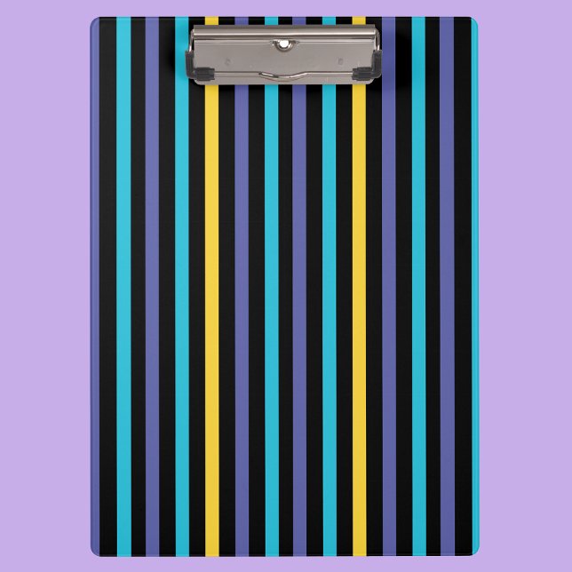 Colourful Stripes Pattern Back To School Clipboard (Creator Uploaded)