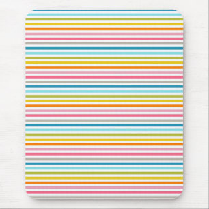 Colourful Stripes Pattern Mouse Pad