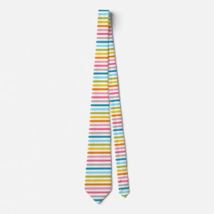 Colourful Stripes Pattern Tie