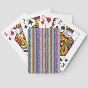 Colourful Stripes Playing Cards