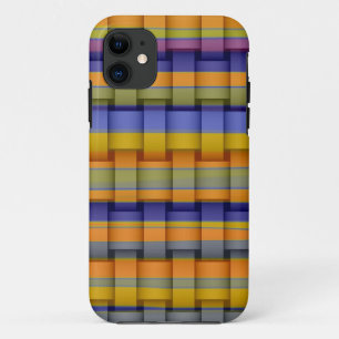 Colourful stripes retro graphic design Case-Mate iPhone case