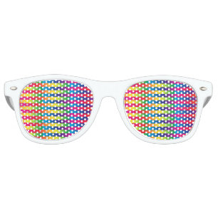 Colourful Stripes Seamless Pattern Retro Sunglasses