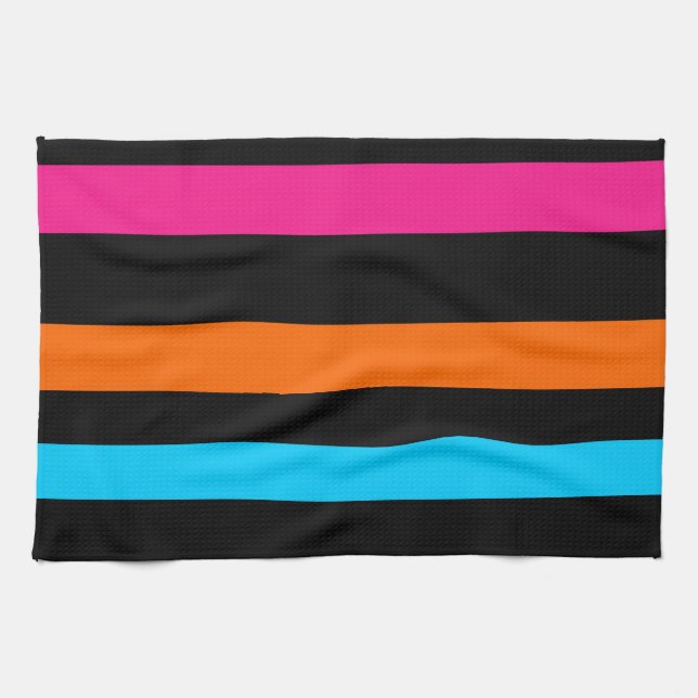 Colourful stripes tea towel (Horizontal)