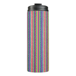 Colourful Stripes Thermal Tumbler