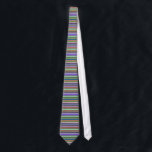 Colourful Stripes Tie<br><div class="desc">Enjoy this collage of many different colourful stripes.</div>
