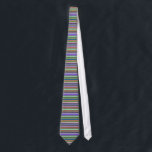 Colourful Stripes Tie<br><div class="desc">Enjoy this collage of many different colourful stripes.</div>