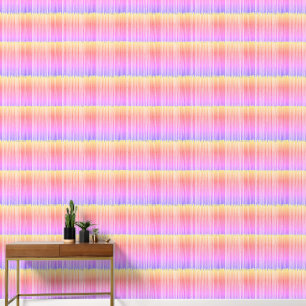 Colourful Stripes Yellow Pink Purple Wallpaper