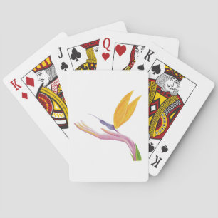Colourful Stylised Bird of Paradise Playing Cards