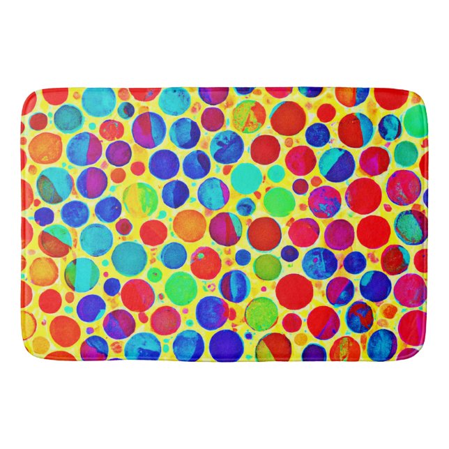 Colourful Stylish and Chic Pattern Bath Mat (Front)