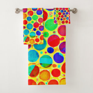 Colourful Stylish and Chic Pattern Bath Towel Set