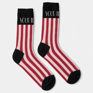 Colourful Stylish Bright Colour Minimalist Stripes Socks