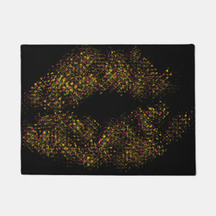 Colourful Stylish Lips Doormat