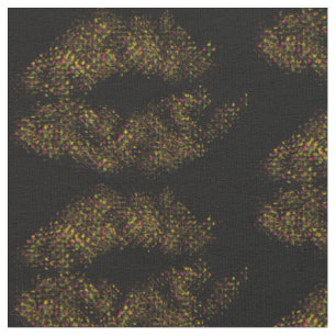 Colourful Stylish Lips Fabric