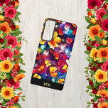 Colourful Stylish Monogram Floral Samsung Galaxy Case<br><div class="desc">Colourful floral design for this Samsung Case. Very easy to personalise with your own monogram or initials!</div>