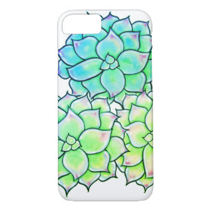 Colourful Succulents, cacti desert floral Blooms iPhone 8/7 Case