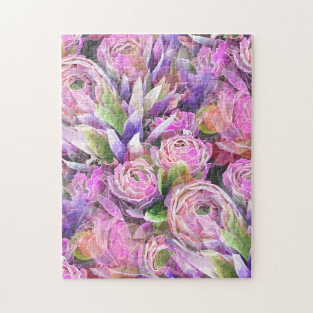 Colourful Succulents Illustration Jigsaw Puzzle (Vertical)