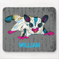 Colourful Sugar Glider Modern Art Personalised