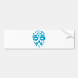 Colourful Sugar Skull Bumper Sticker