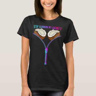 Colourful Summer Coconut Bra Stop Scanning My Coco T-Shirt