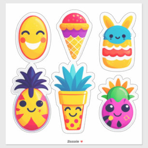 Colourful Summer Emoji Sticker