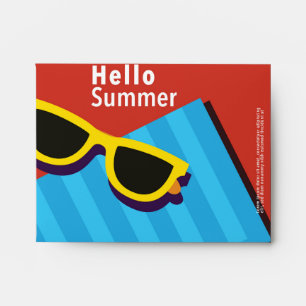 Colourful summer envelope