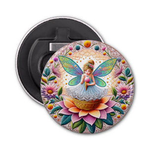 Colourful Summer Fairy Flower And Ice-Cream Bottle Opener