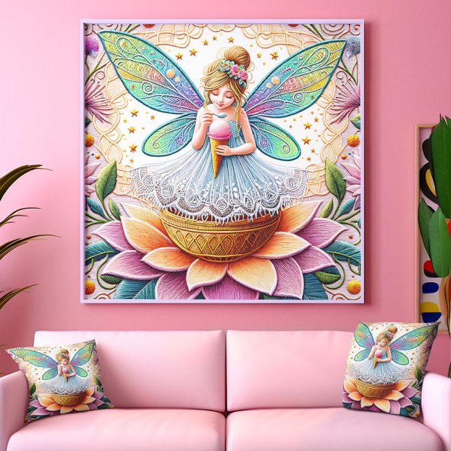 Colourful Summer Fairy Two  Illustration Foil Prints (Creator Uploaded)