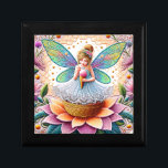 Colourful Summer Fairy Two  Illustration Gift Box<br><div class="desc">Immerse yourself in the enchanting beauty of a lively summer fairy illustration.</div>
