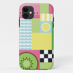 Colourful summer fruit pink green yellow mosaic Case-Mate iPhone case