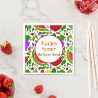 Colourful Summer Fruits  Napkin