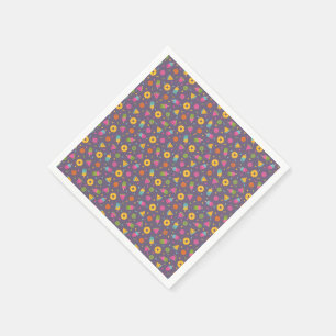 colourful summer ice-cream pattern napkin