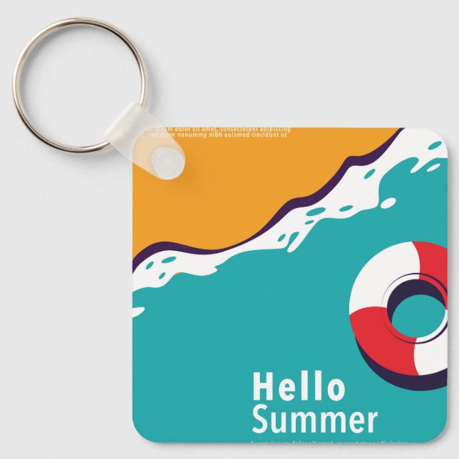 Colourful summer key ring (Front)