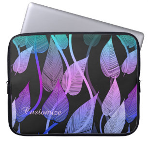 Colourful Summer Leaves Pattern Laptop Sleeve