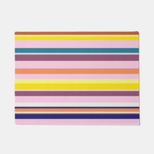 Colourful, Summer Mood Stripes Door Mat