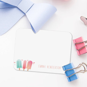Colourful Summer Popsicle Gift for Her Note Card